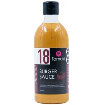 Соус для бургеров со вкусом огурца на основе растительных масел Tamaki 0,47л