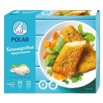 Треугольники кальмаровые в панировке "Polar" 300г