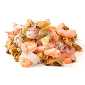 Морской коктейль с креветкой в масле ~100г