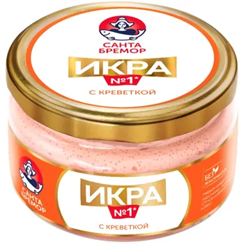 Икра мойвы №1 с креветкой 180г