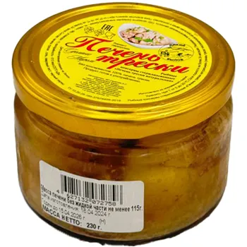 Печень трески д/в С/Б 230 гр