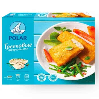 Треугольники тресковые в панировке "Polar" 300г
