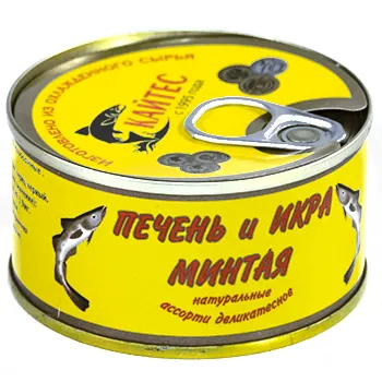 Печень и икра минтая "Кайтес" 120г