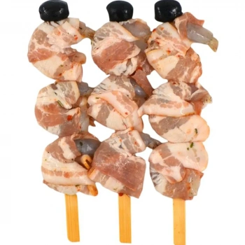 Шашлык из креветки в беконе  с/м в/у