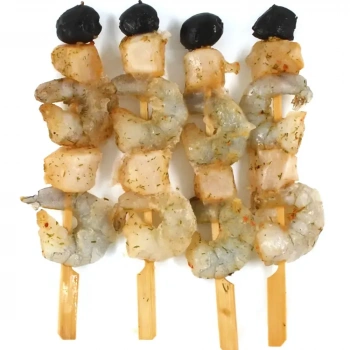 Шашлык из гребешка и креветки  с/м в/у 