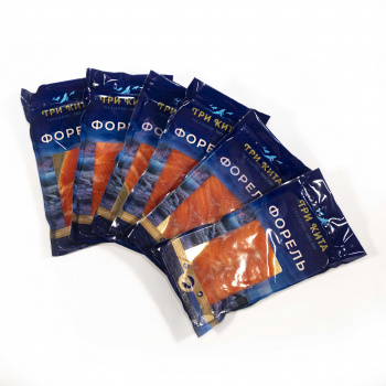 Ломтики форели х/к "Три кита" 100г